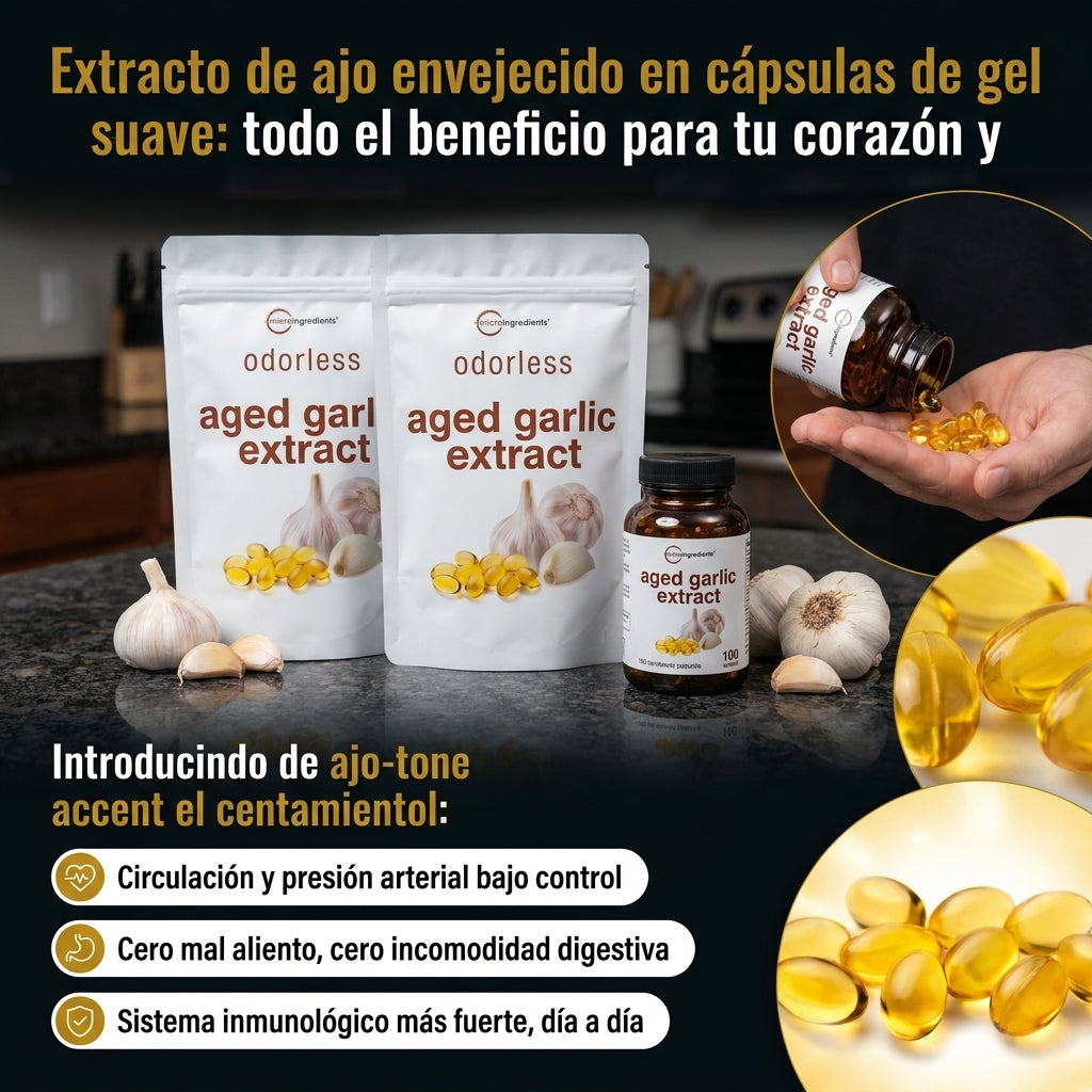 Extracto de Ajo Envejecido Sin Olor