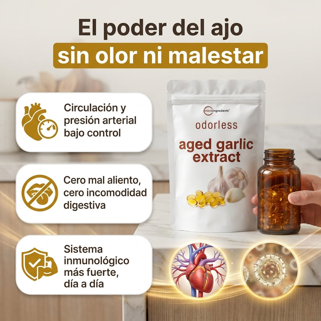 Extracto de Ajo Envejecido Sin Olor