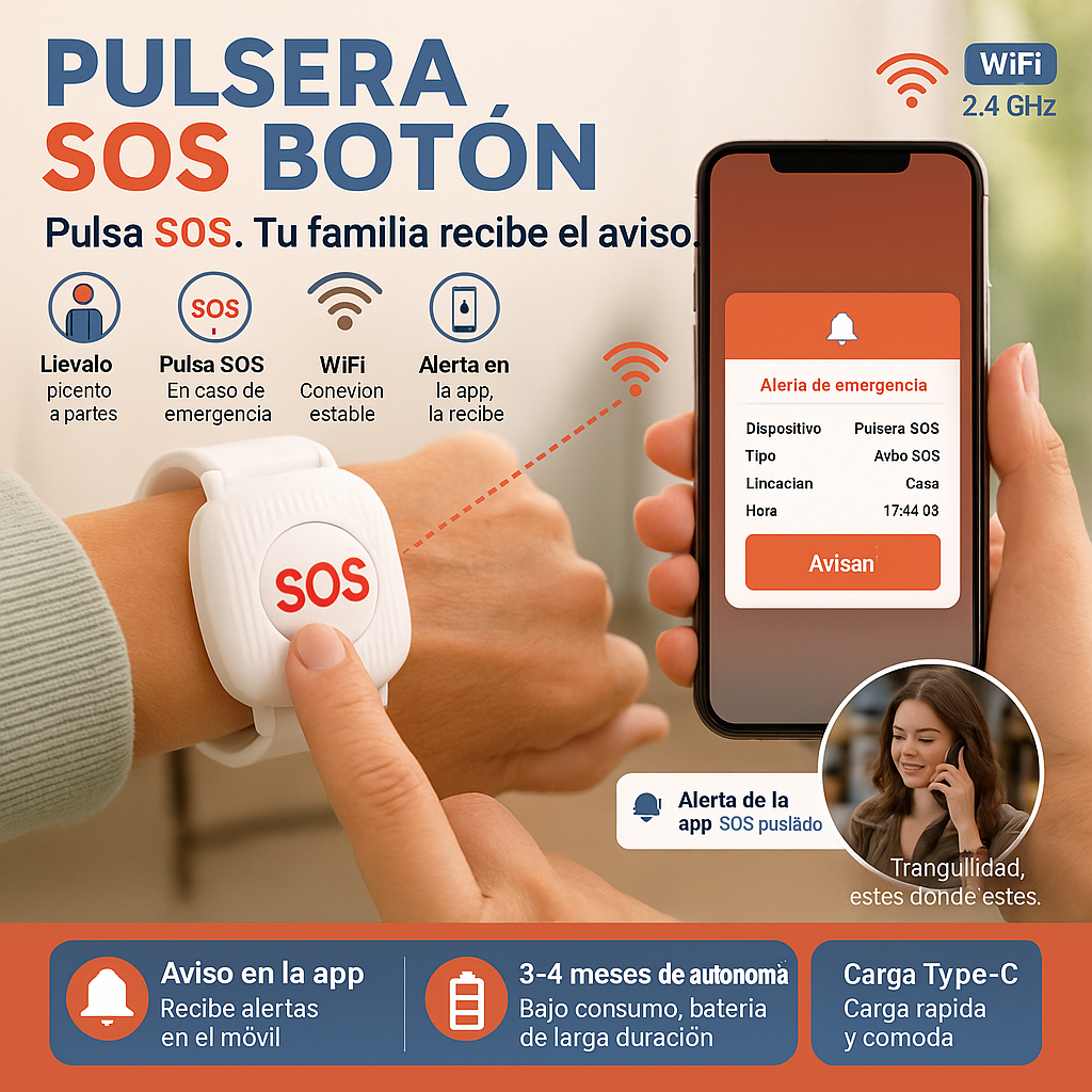 Pulsera Guardián SOS