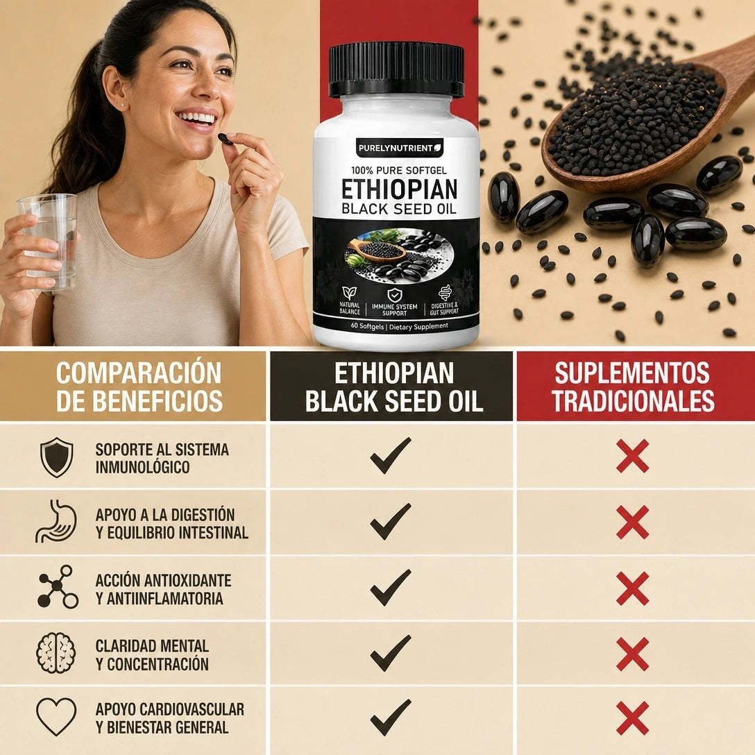 Semilla Negra Etíope en Cápsulas