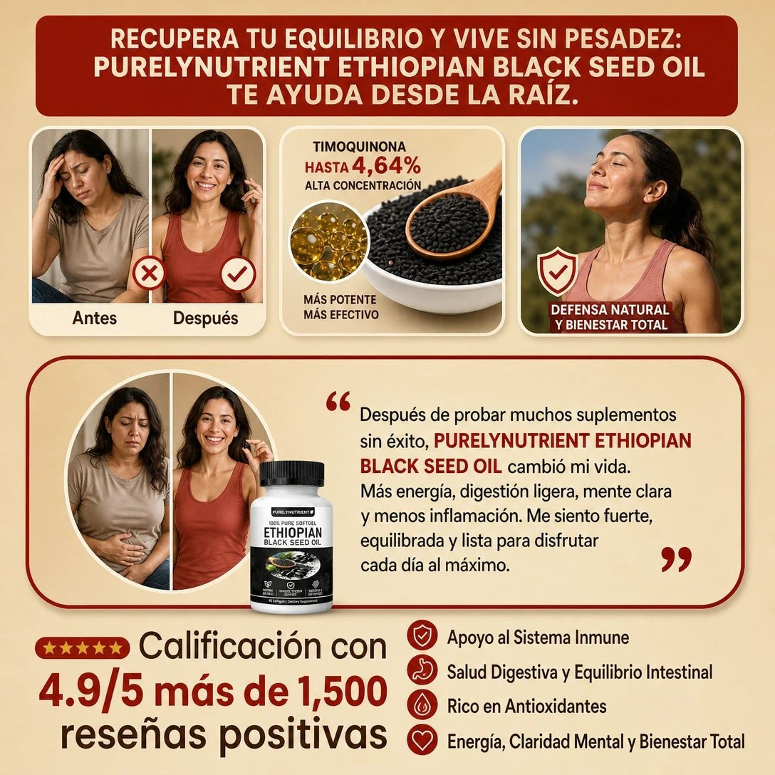 Semilla Negra Etíope en Cápsulas