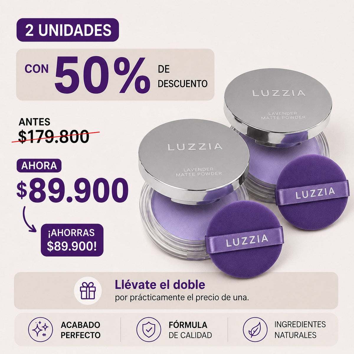 Polvo Mate Lavanda Velvet