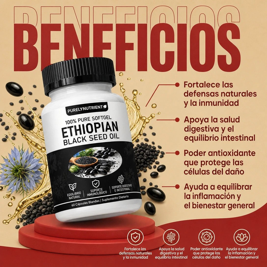 Semilla Negra Etíope en Cápsulas